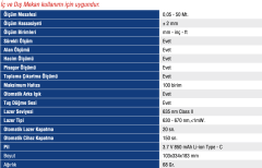 MERCURE LAZER METRE 50 METRE ŞARJLI