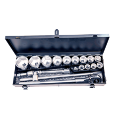 19 Parça 3/4'' Altı Köşe CR-V Lokma Seti