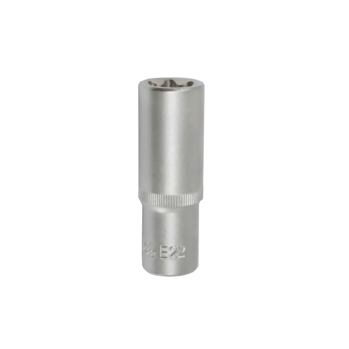 1/2'' E Tipi Torx CrV Uzun Lokmalar