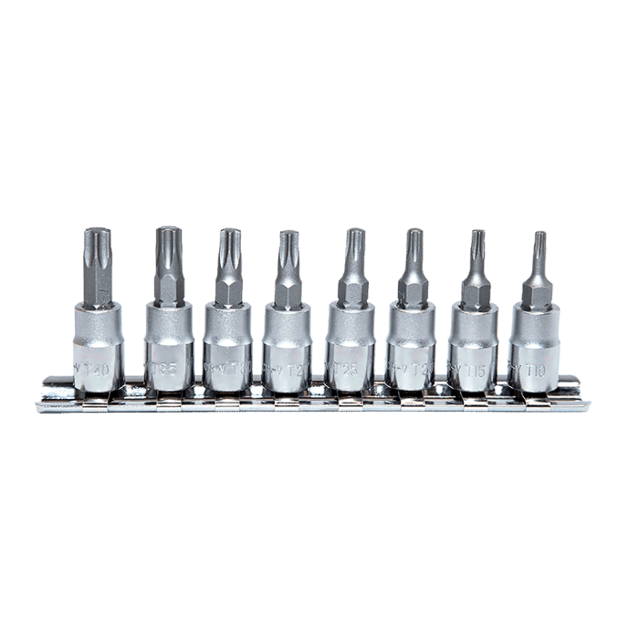 7 Parça 1/4'' CR-V Torx Lokma Seti