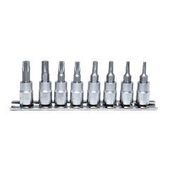 7 Parça 1/4'' CR-V Torx Lokma Seti