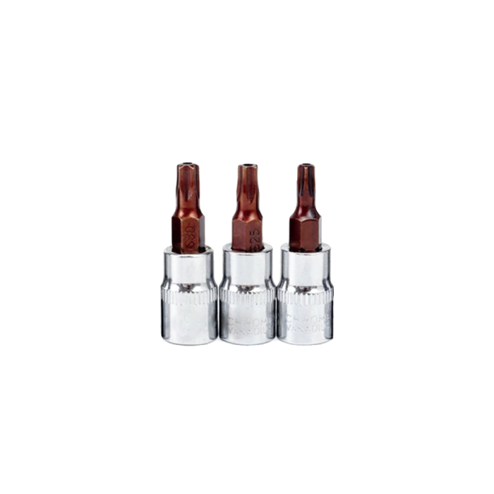 1/4'' Star Delikli Torx CrV S2 Lokmalar