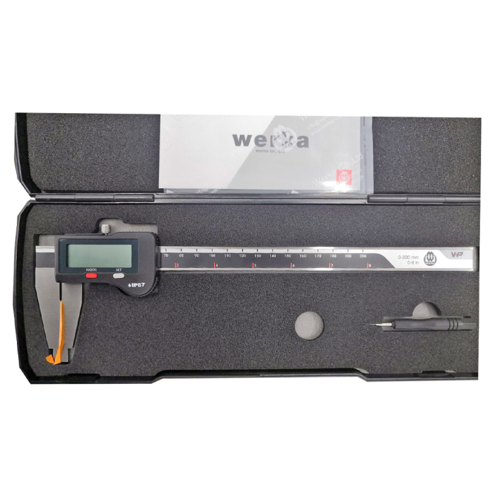 IP67 Büyük Çene Dijital Kumpas 200x0.01mm
