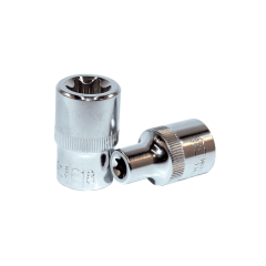 1/2'' E Tipi Torx CrV Lokmalar