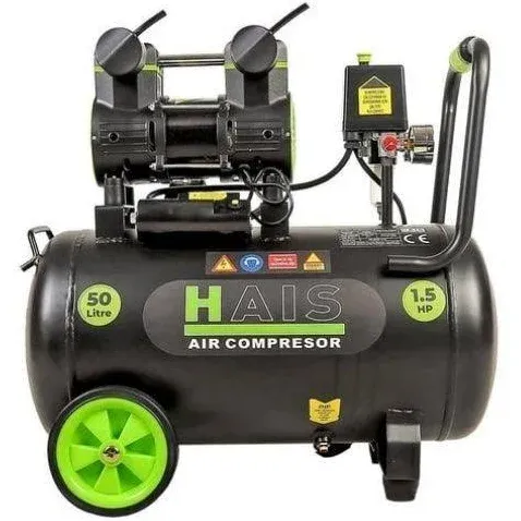 HAİS 50 LT YAĞSIZ SESSİZ HAVA KOMPRESÖRÜ 1,5 HP